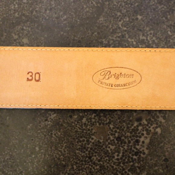 Brighton, Black Leather Belt with Silver Buckle NWOT main image 7